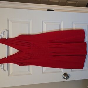 Calvin Klein Vibrant Red Midi Dress size 4